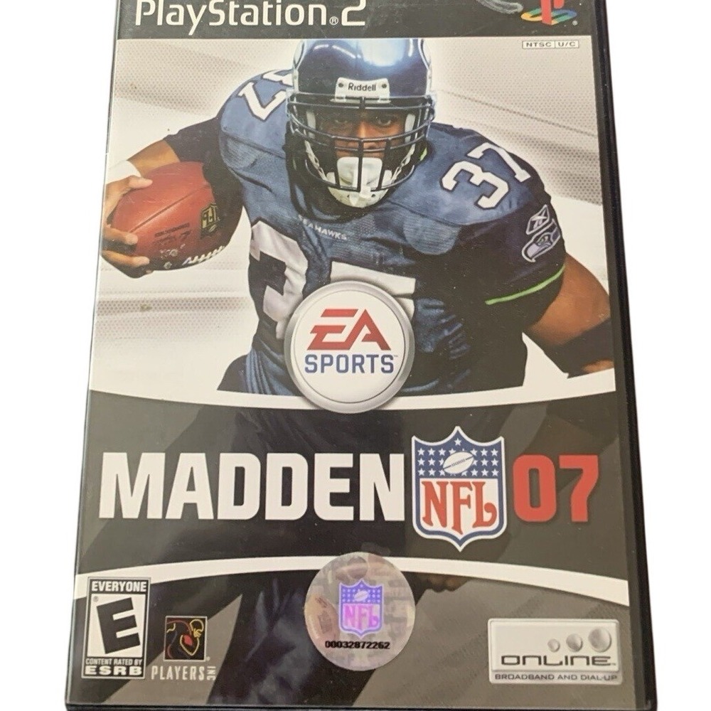 Madden NFL 07 PS2 Case & Manual with NCAA Football 10 Disc Sony PlayStation 2